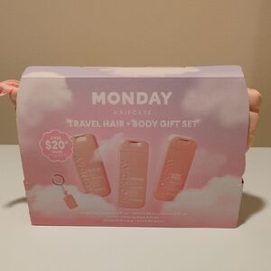MONDAY Haircare Travel Hair + Body Gift Set - Pink